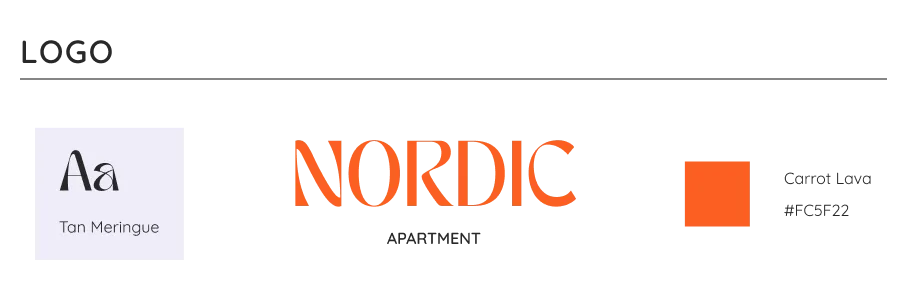 Second logo choice in various color palettes that were being considered for the project.