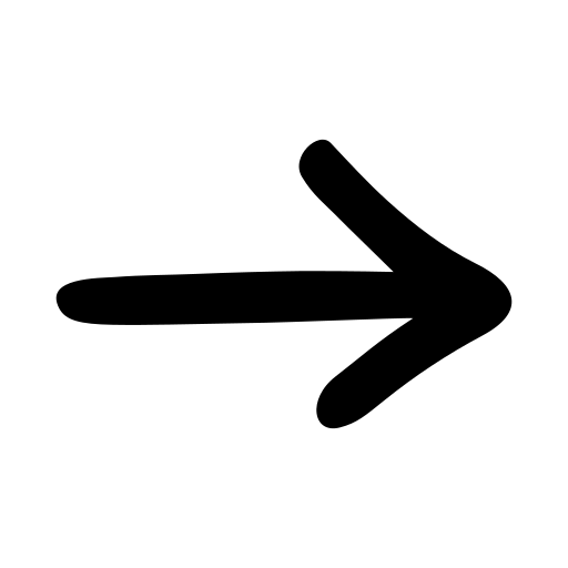 Black right-pointing arrow with a slight three-dimensional effect.