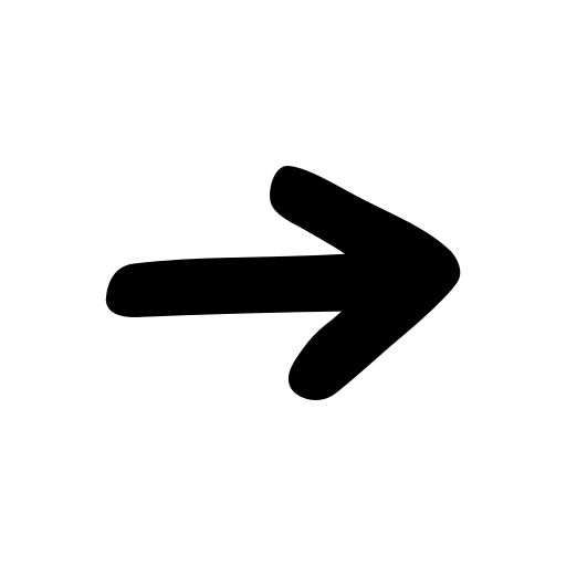 Simple black arrow pointing to the right on a transparent background.